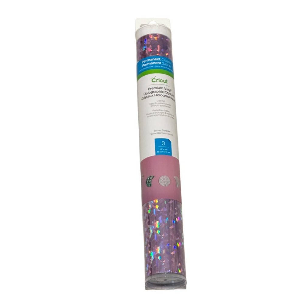 Cricut Premium Vinyl Holographic Circles Sampler Permanent 12x12 New